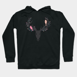 Whimsy Stag Skull Hoodie